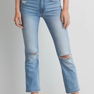 American Eagle high rise kick crop